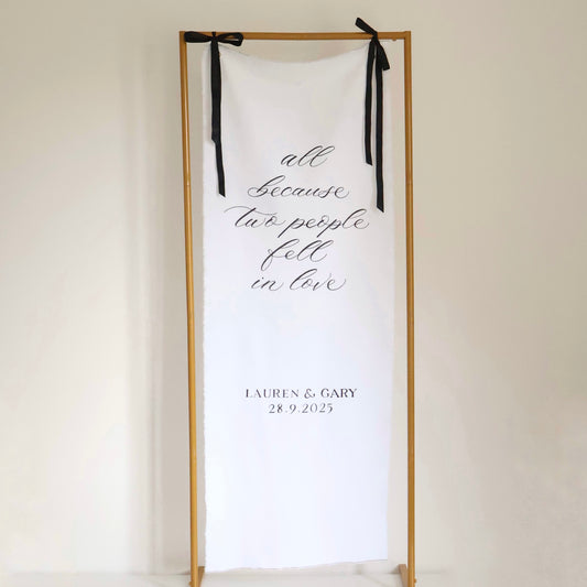 LINEN SIGN |  ADD YOUR QUOTE