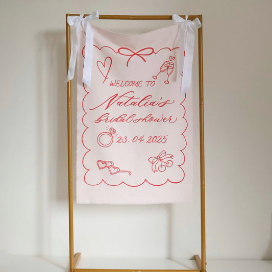 LINEN SIGN |  BRIDAL SHOWER